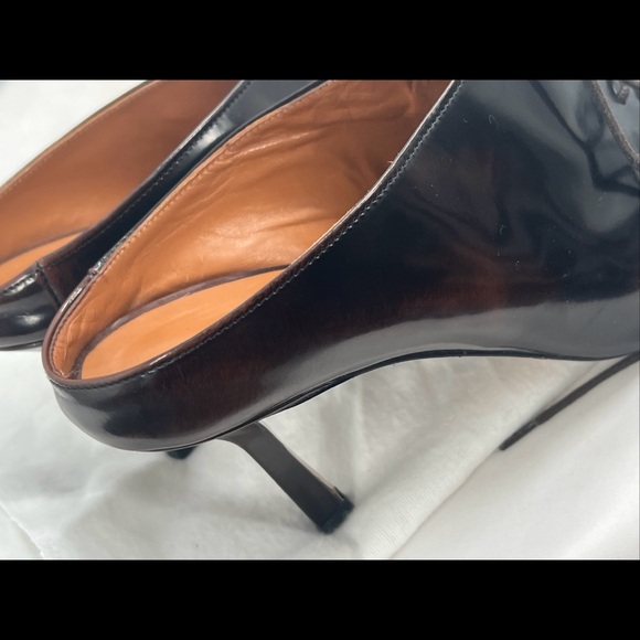 Maryam Almalki Women's Jane Lace Up Pointed Toe Brown Leather Mules EU Size 39 - Picture 5 of 16